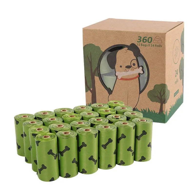 Degradable dog poop bags pet garbage bag - 24 rolls with 15 bags  Killer Products