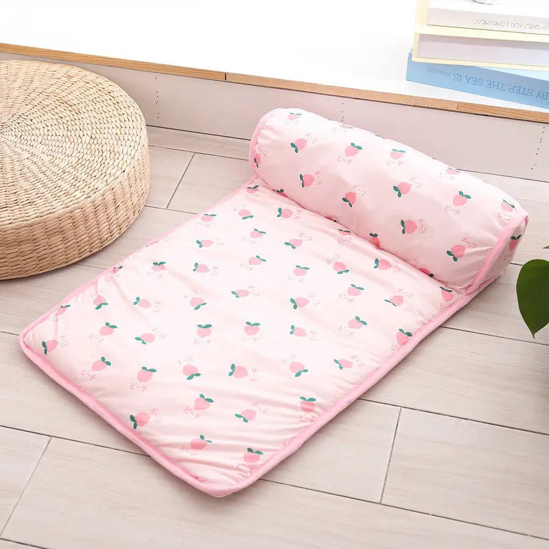 Pet Cat/Dog bed ice pad summer autumn cooling heatstroke prevention sleeping mat fruit mat non-slip ice silk mat  Killer Products