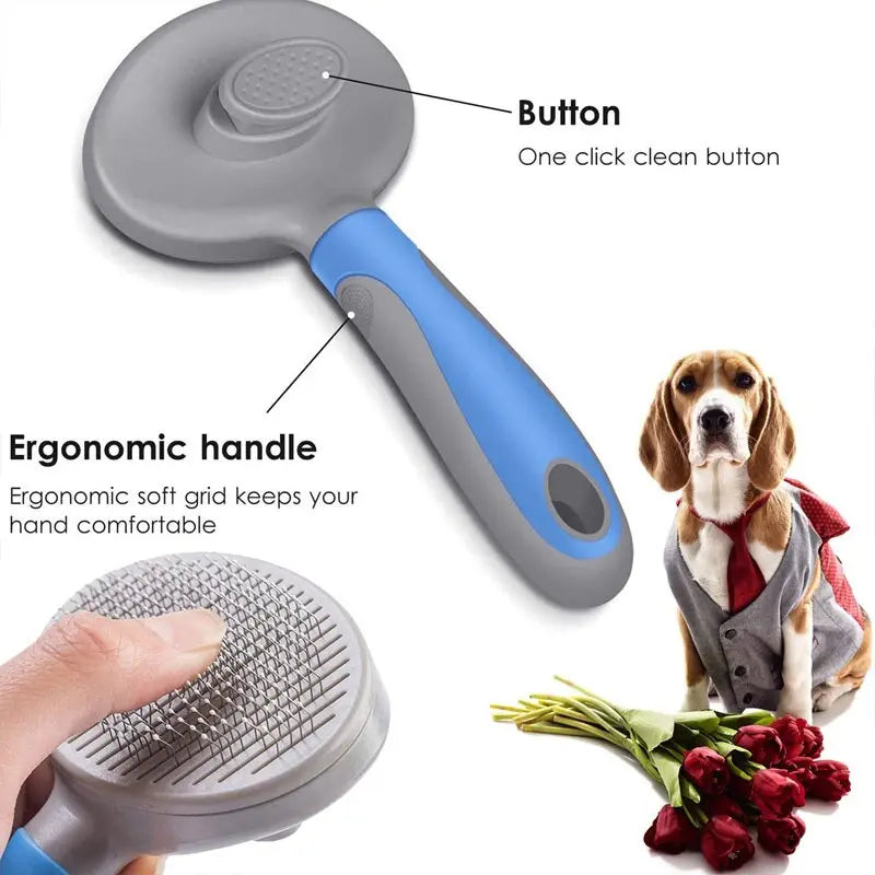 Pet Grooming Dog Brush for Long Hair Removes Pet Cat Hair Shedding Comb Puppy Slicker Brush  Killer Products