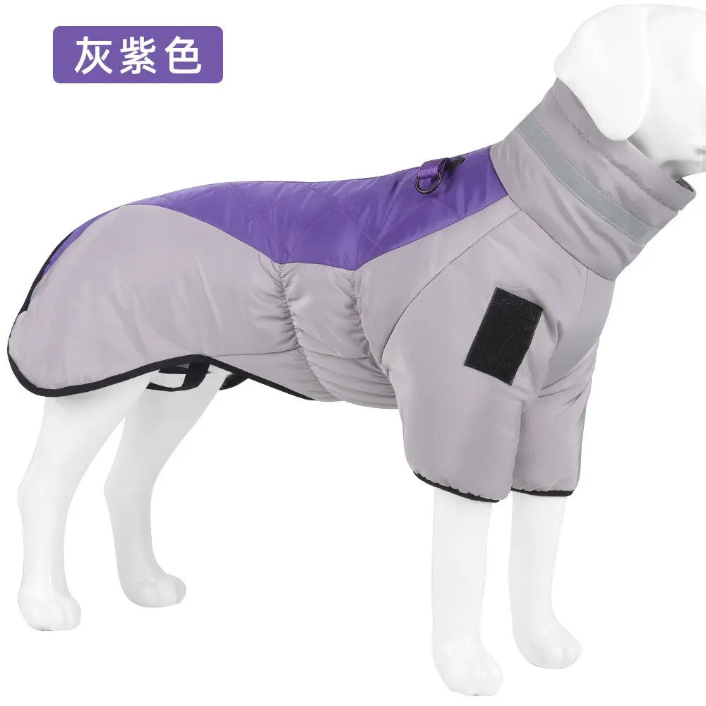 New Dog Autumn and Winter Clothing Reflective and Warm Dog Charge Coat Big Dog Clothing Winter Pet Clothing  Killer Products