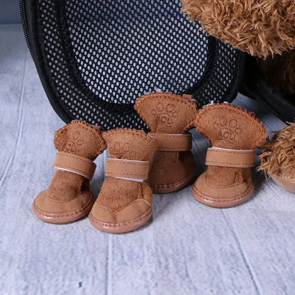 Thick Snow Pet Dog Shoes Animal Warming Shoes Plush Winter Pets Puppy Cats Warm Boots  Killer Products