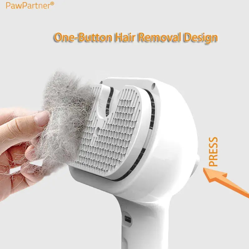 PawPartner Dog Cat Brush Comb Self Cleaning Pets Hair Remover Brush for Pets Grooming Tools Dematting Comb Built-in Mist Humidifier  Killer Products