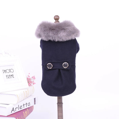 Pet Supplies Dog and Cat Clothes Classic Nizi Fur Collar Cat and Dog Clothing Coat  Killer Products