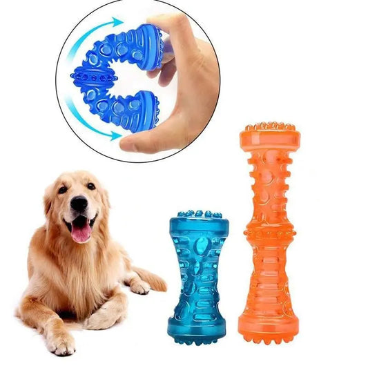 Large Dog Bone Rubber Pet Toy Sound Strong Bite-Resistant Pets Indestructible Dog Toys  Killer Products