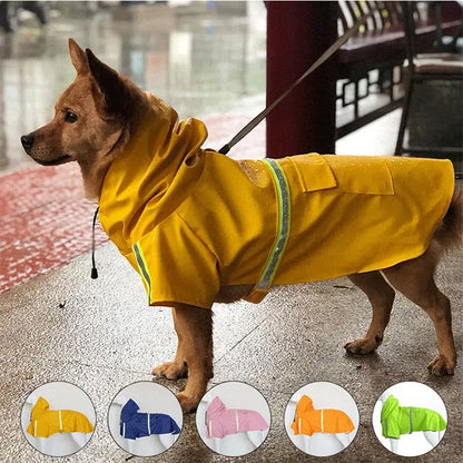 S-5XL Pets Small Dog Raincoats Reflective Small Large Dogs Rain Coat Waterproof Jacket Fashion Outdoor Breathable Puppy Clothes  Killer Products