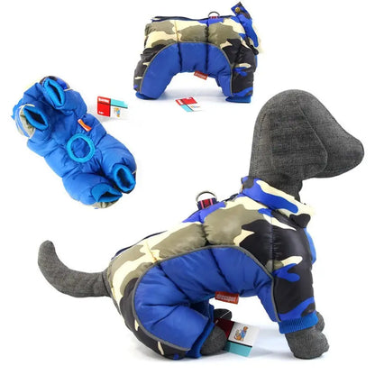 Pet Dog Clothes Winter Clothes Thickened Warm Down Jacket Teddy Dog Quadruped Winter Coat  Killer Products