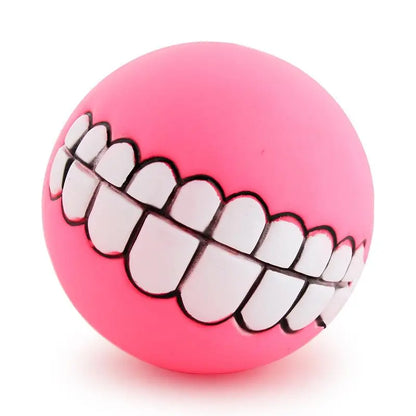 Funny Pets Dog Puppy Cat Ball Teeth Dog Toy PVC Chew Sound Dogs Play Fetching Squeak Toys  Killer Products