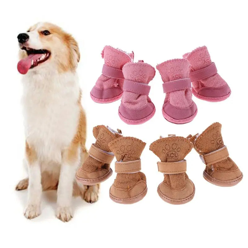 Thick Snow Pet Dog Shoes Animal Warming Shoes Plush Winter Pets Puppy Cats Warm Boots  Killer Products