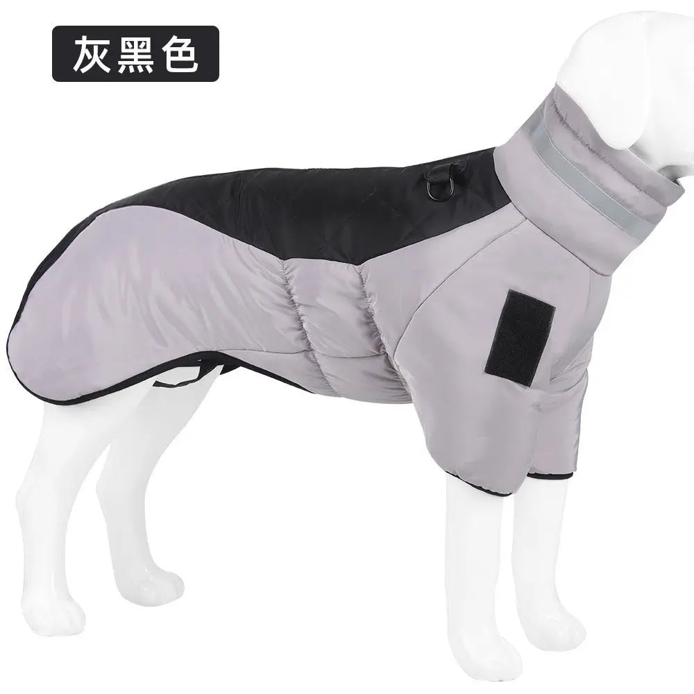 New Dog Autumn and Winter Clothing Reflective and Warm Dog Charge Coat Big Dog Clothing Winter Pet Clothing  Killer Products