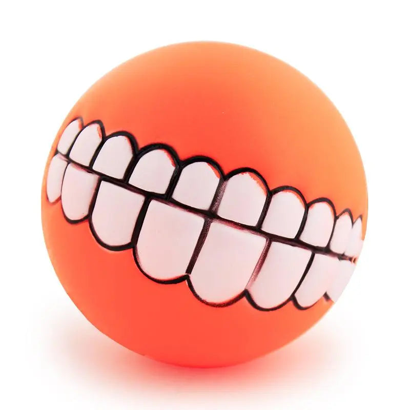 Funny Pets Dog Puppy Cat Ball Teeth Dog Toy PVC Chew Sound Dogs Play Fetching Squeak Toys  Killer Products