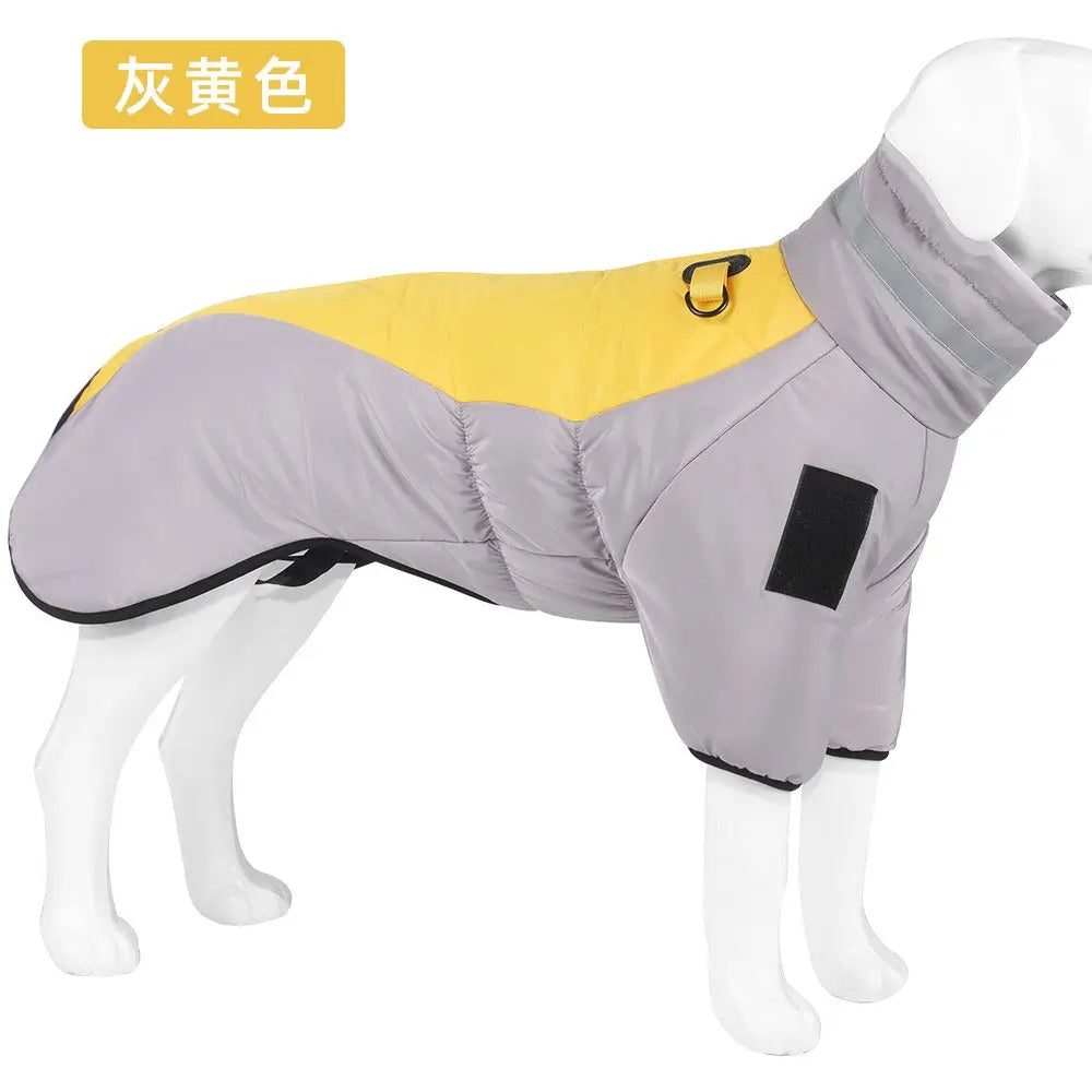 New Dog Autumn and Winter Clothing Reflective and Warm Dog Charge Coat Big Dog Clothing Winter Pet Clothing  Killer Products