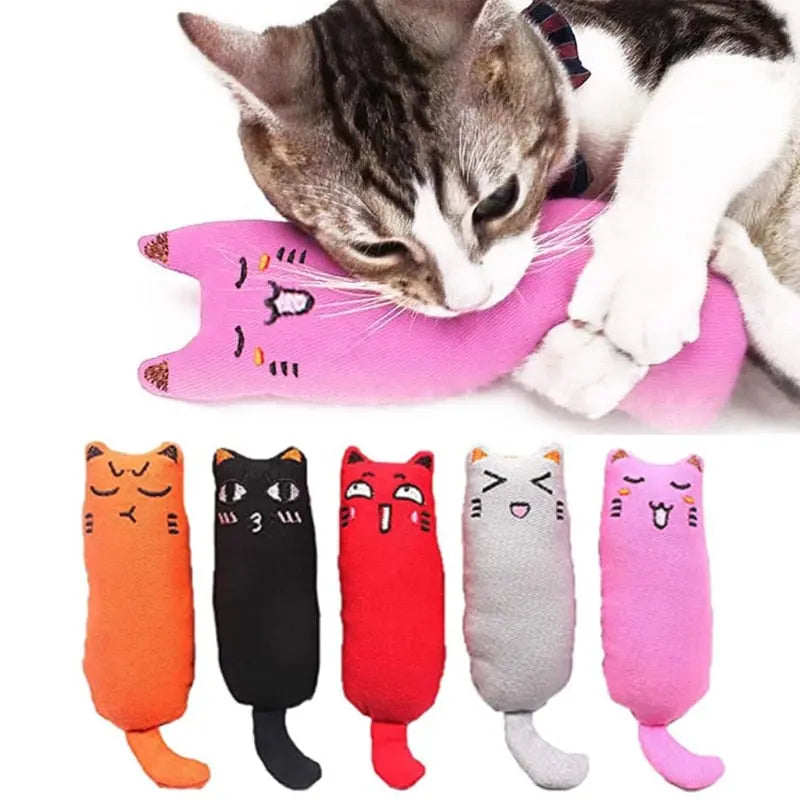 Rustle Sound Catnip Toy Cats Products for Pets Cute Cat Toys for Kitten Teeth Grinding Cat Plush Thumb Pillow Pet Accessories  Killer Products