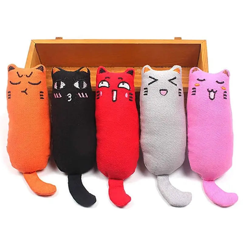 Rustle Sound Catnip Toy Cats Products for Pets Cute Cat Toys for Kitten Teeth Grinding Cat Plush Thumb Pillow Pet Accessories  Killer Products