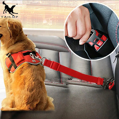 Dog seat belt safety protector car travel pets accessories dog leash solid car harness  Killer Products