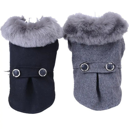 Pet Supplies Dog and Cat Clothes Classic Nizi Fur Collar Cat and Dog Clothing Coat  Killer Products