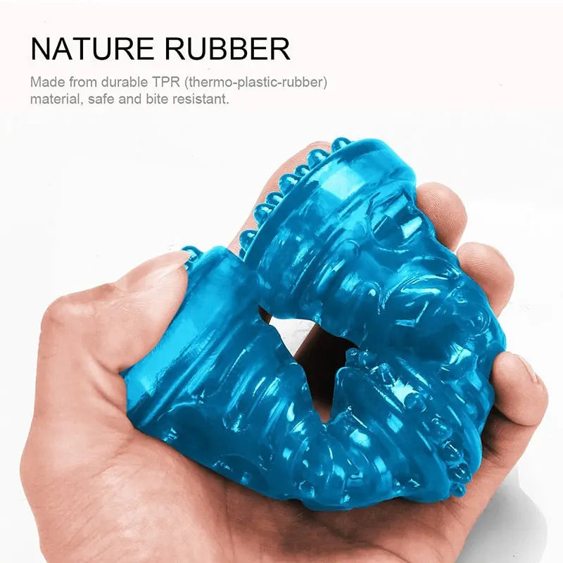 Large Dog Bone Rubber Pet Toy Sound Strong Bite-Resistant Pets Indestructible Dog Toys  Killer Products