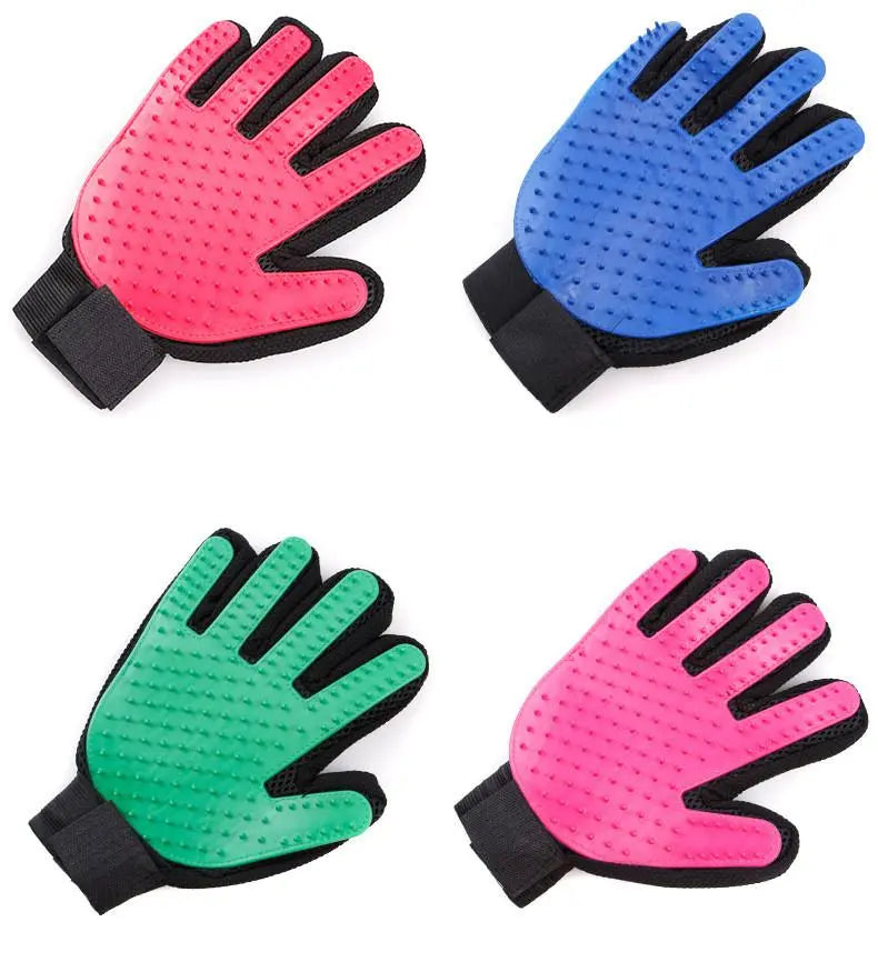 Pet Grooming Gloves - Cat and Dog Grooming multi coloured  Killer Products