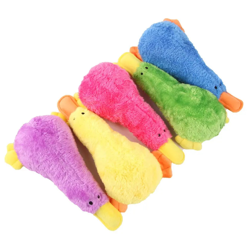 Pet Plush Soundmaking Toy Dog Bites Duck to vent Cartoon Wing less Bird Toy  Killer Products