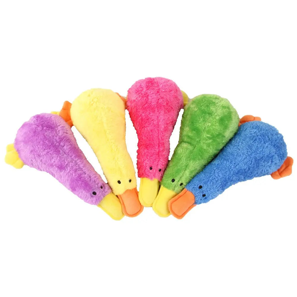 Pet Plush Soundmaking Toy Dog Bites Duck to vent Cartoon Wing less Bird Toy  Killer Products