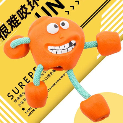 Smile Indestructible Dog Toys Rubber Ball Sound Molar Teeth Resistant to Large and Medium-sized Pets  Killer Products